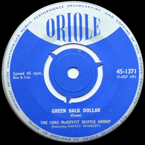 The Chas McDevitt Skiffle Group Green Back Dollar Releases Discogs