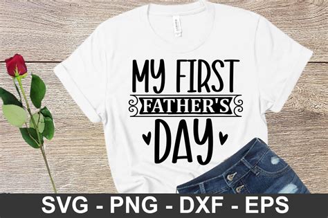 My First Fathers Day Svg Graphic By Craftsvg · Creative Fabrica