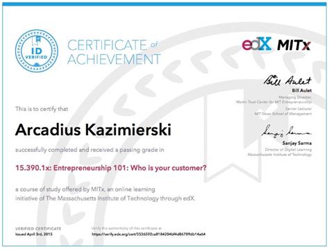 Mitx Certificate