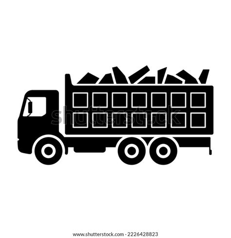 Scrap Truck Icon Transportation Scrap Metal Stock Vector Royalty Free