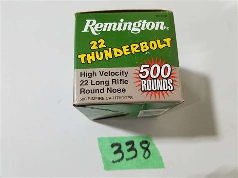 Remington Thunderbolt 22 Lr High Velocity 1 X 500 Adam Marshall Land And Auction Llc