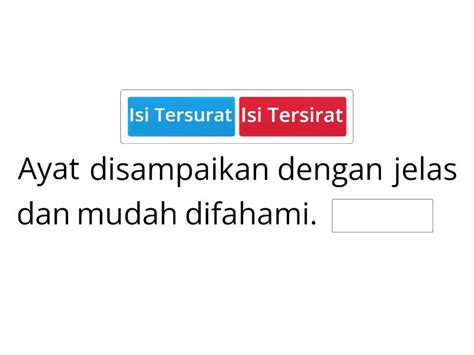 Perbezaan Isi Tersurat Dan Tersirat Missing Word