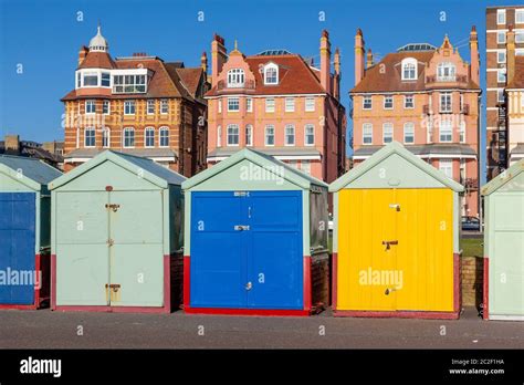 Colorful Brighton beach huts Stock Photo - Alamy