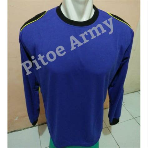 Jual Kaos Lapangan Biru Kaos PDL Kaos Lengan Panjang PMR