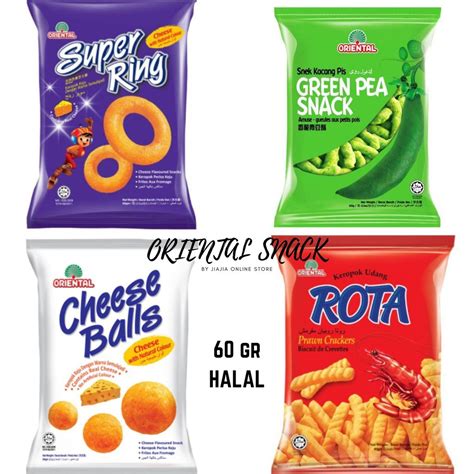 Jual Halal Oriental Snack Super Ring Green Peas Rota Prawn