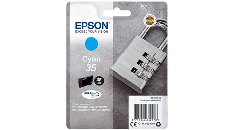 Original Epson 35 Tintenpatrone T3582 Cyan