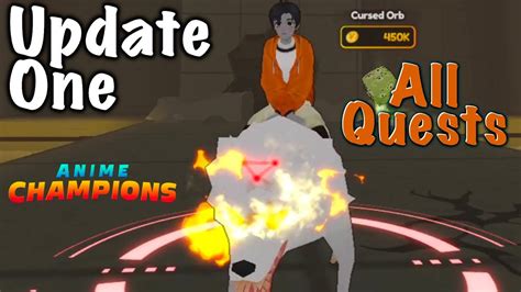 Update 1 All Quests Anime Champions Simulator Roblox YouTube