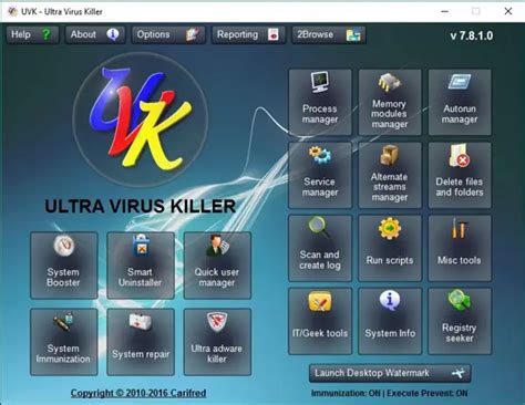 Ultra Virus Killer is a anti-malware toolkit for Windows