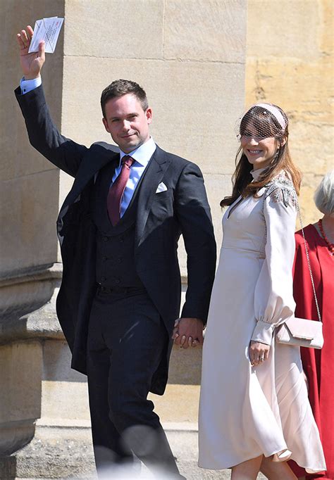 Suits Star Patrick J. Adams and Troian Bellisario Arrive at the Royal ...