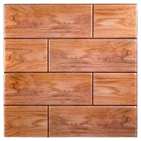 Truu Design 6 Piece 3d Self Adhesive Oak Wood Wall Tiles For Kitchen