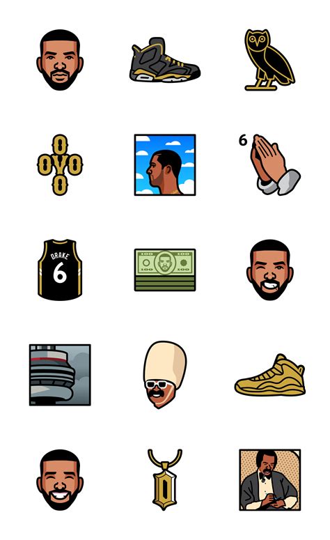 Drake Stickers — Elias Stein Illustration