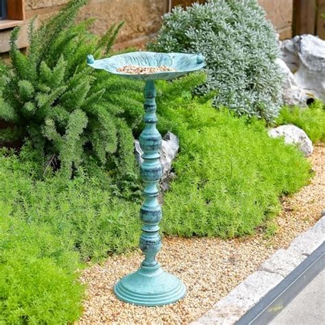 Jemeni Iron Bird Bath With Stand 28 H Bird Baths Bowl