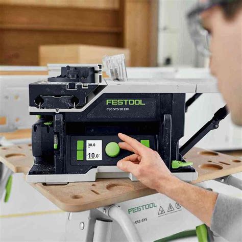 Festool Cordless Table Saw CSC SYS 50 EBI Basic BitsBits