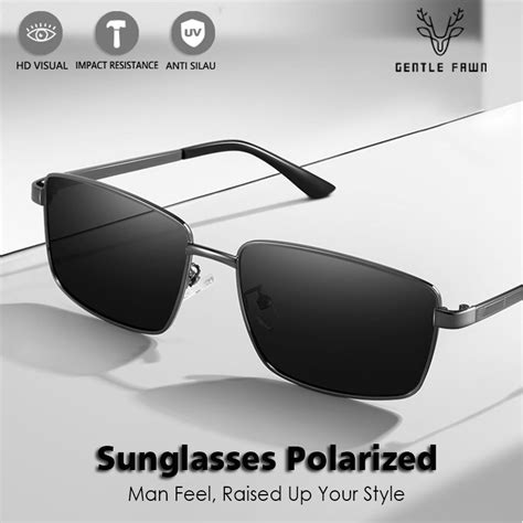 Jual GENTLE FAWN Kacamata Hitam Sunglasses Polarized Anti UV Anti Silau