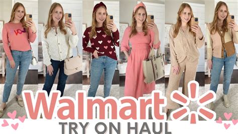 Walmart Clothing Try On Haul 2023 Walmart Winterspring Try On Haul Valentines Day Outfits