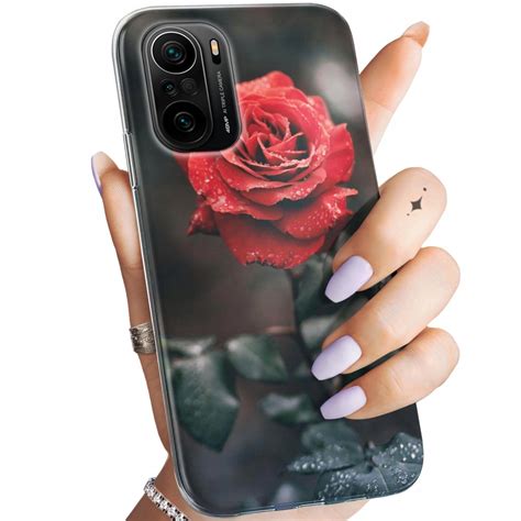 Etui Do Xiaomi Poco F3 F3 Pro Wzory Róża Z Różą Rose Obudowa