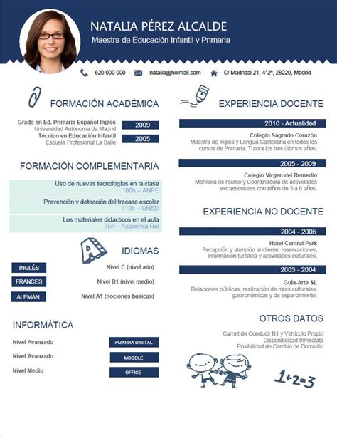 Curriculum Para Profesor Creamos Curriculums Especiales Para