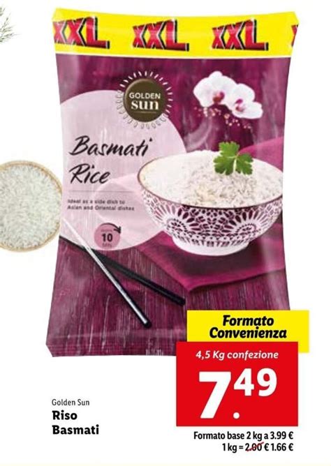 Offerta Golden Sun Riso Basmati Kg Nel Volantino Di Lidl