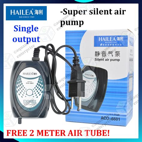 Hailea Super Silent Aquarium Air Pump Single Output Aco Aquarium