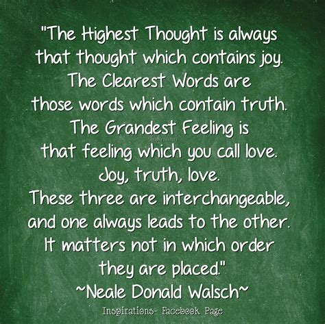 The Highest Thought Is Always That Thought Which Contains Joy The