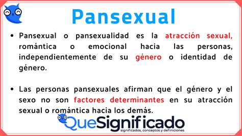 Qué Es Pansexual Y Pansexualidad ¡¡¡click Aquí Para Saber