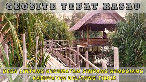 GEOSITE TEBAT RASAU SUNGAI PURBA WISATA DESA LINTANG KEC SIMPANG