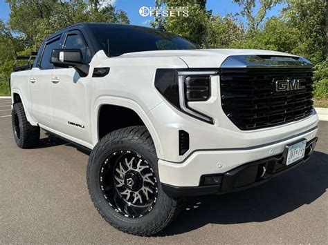 2022 Gmc Sierra 1500 With 20x10 25 Tis 544mb And 35 12 5r20 Falken Wildpeak At3w And Suspension