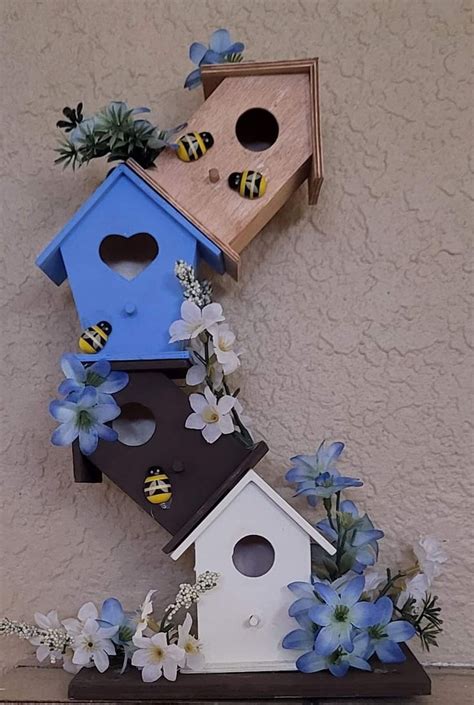 Pin On Bird Houses Birdhouse Craft Decorative Bird Houses Diy