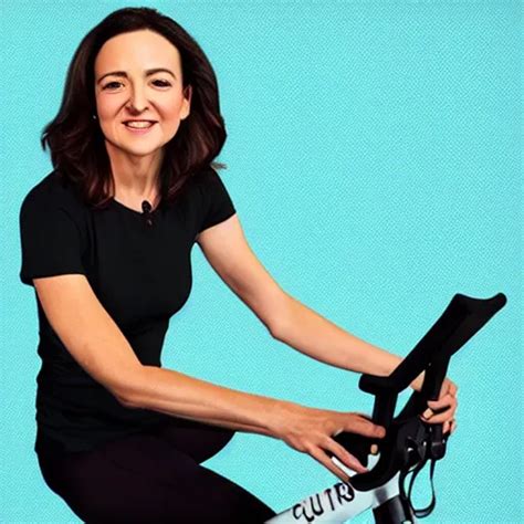 Sheryl Sandberg SoulCycle Instructor Promotional Stable Diffusion