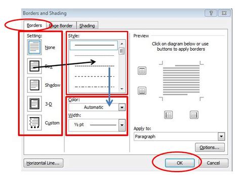 How To Use Borders And Shading In Word