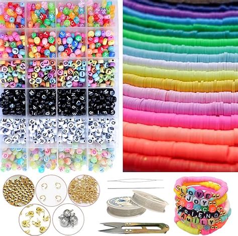 Amazon Clay Beads Jewelry Making Kit Pcs Complete Bracelet