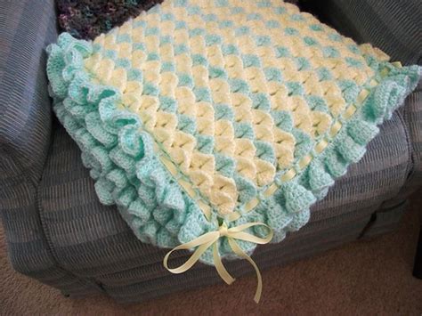 Crocodile Stitch Baby Blanket Pattern By Bonita Patterns Crochet Baby