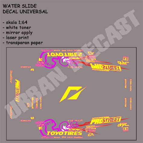 Hot Wheels Decal White Toner Need For Speed Pro Street Shopee Philippines