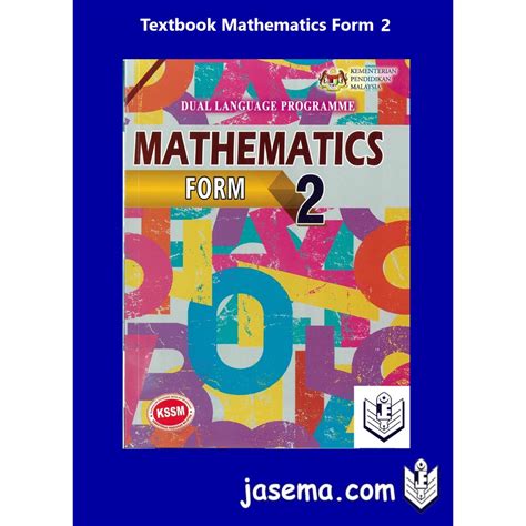 Textbook Mathematics Form 2 DLP Shopee Malaysia