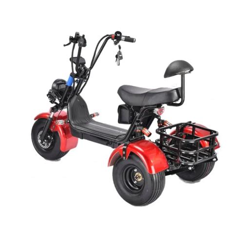 Scooter électrique Citycoco pour adulte Tricycle à trois roues pneus