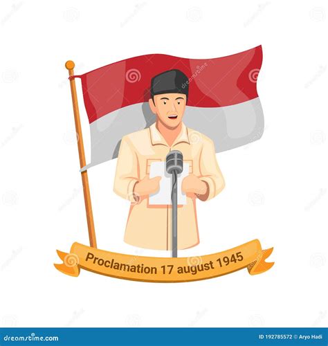 Indonesian First President Bung Karno Speech Proclamation in 17 August ...