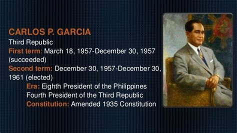 Presidents of the Philippines (Era & Constitutions) Summary