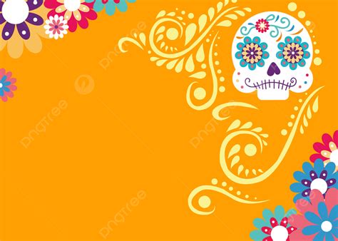 Día De Muertos Estilo De Dibujos Animados Día Mexicano De Los Muertos