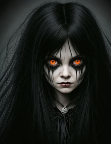 Premium Ai Image Scary Creepy Girl From Horror Movies