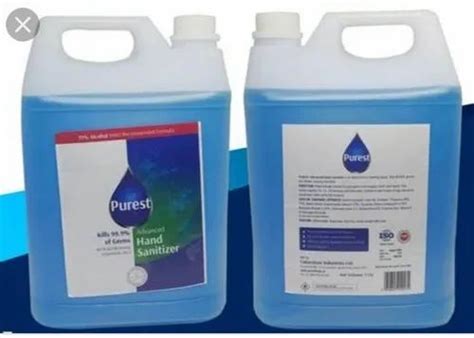 Purest Hand Sanitizer 5ltr 5 Liter At Rs 395 In Indore ID 23433084488