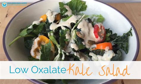 Low Oxalate Kale Salad - Nourishing Hope