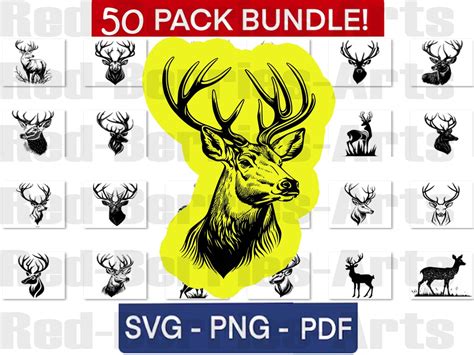 Reh Svg Bundle Reh Svg Hirschkopf Svg Reh Clipart Reh Vektor