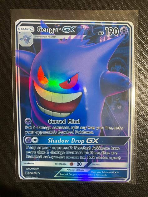 Gengar Mimikyu Gx 164 181 Full Art Ultra Rare Pokemon 41 Off