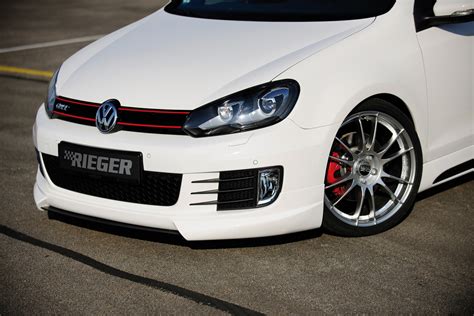 Rieger spoiler pod přední nárazník pro Volkswagen Golf 6 GTD GTI 3