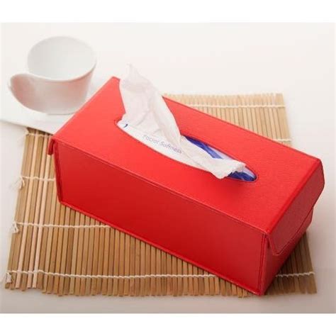 Jual Technozio Tissue Box Warna Merah Kotak Tissue Warna Merah