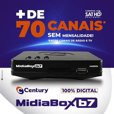 RECEPTOR MIDIABOX B7 CENTURY ELETROCOMMERCE