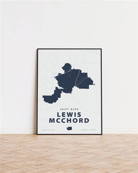 Joint Base Lewis Mcchord Map Print - Etsy