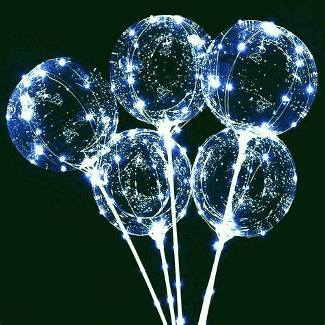 Amazon Uzer Led Bobo Balloons Pure White Clear Light Up Balloons