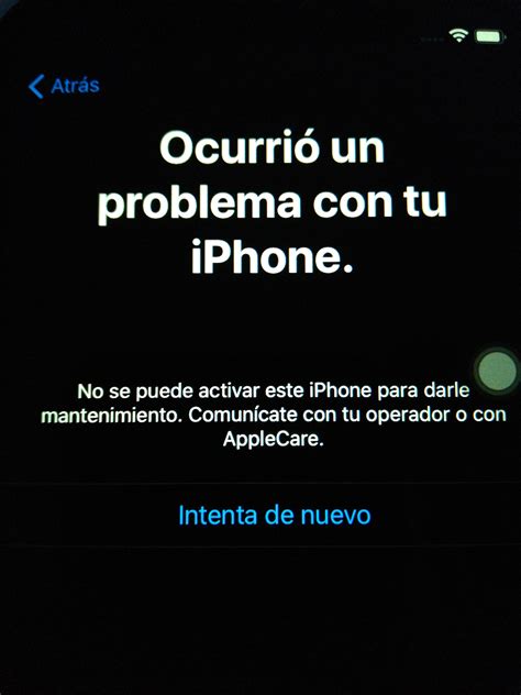 Ocurrió un problema con tu iPhone no p Comunidad de Apple