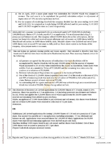 UP Board Class 12 Accountancy Pre Board Exam Question Paper 2024 PDF